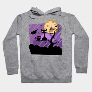 Scary Witch Cat Hoodie